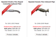 Hyundai Exhaust Pipes In Canada At Low Price